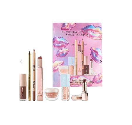 سيفورا فيفوريتس | SEPHORA FAVORITES مجموعة العناية وتجميل الشفاه | Perfect Pout Lip Set